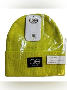 QUEER EYE OFFICIAL MERCHANDISE Unisex Beanie In Neon Yellow OS ✨NWT✨